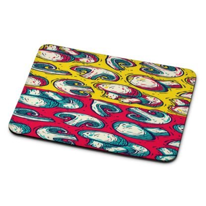 Mushroom Champignon Red Yellow Art Mouse Pad