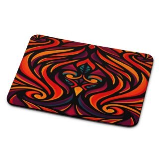 Phoenix Flame Pattern Art Mouse Pad