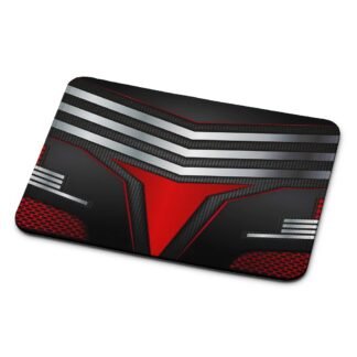 Red Armor Steel Cover Mouse Pad
