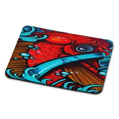 Red Koi Monster Mouse Pad