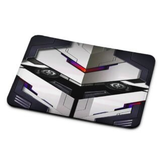 Shield Mecha White Armor Cover Mouse Pad