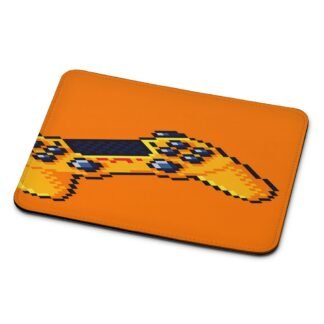 Stick Console Orange Pixel Art Mouse Pad