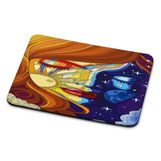 Sun And Moon Woman Mosaic Mouse Pad
