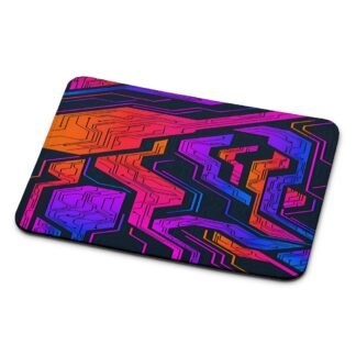 Tech Circuit Color Pattern Mouse Pad