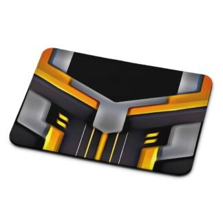 Tech Yellow Black Shield Cover Mouse Pad
