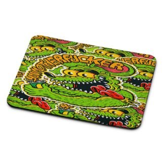 Toxic Green Monster Collage Mouse Pad