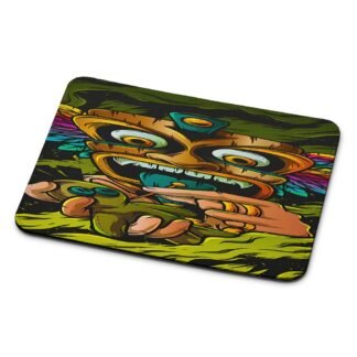 Tribal Mask Voodoo Mouse Pad