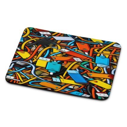 USB Collage Doodle Mouse Pad