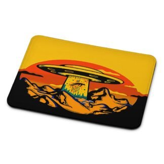 Ufo Sunset Cover Mouse Pad