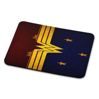 Wonder Woman Red Blue Logo Mouse Pad