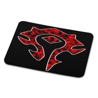 World of Warcraft Horde Red Black Logo Mouse Pad